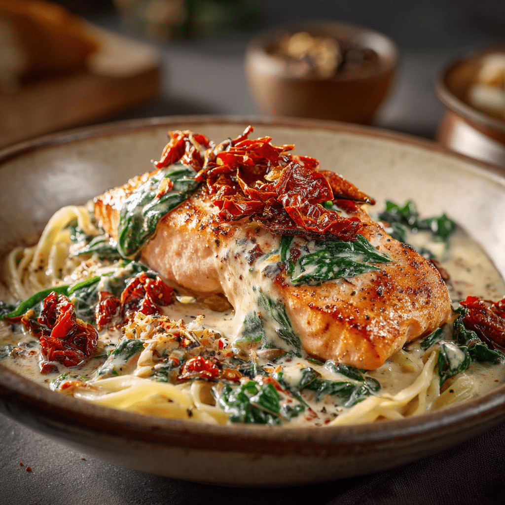 Creamy Tuscan Salmon Recipe