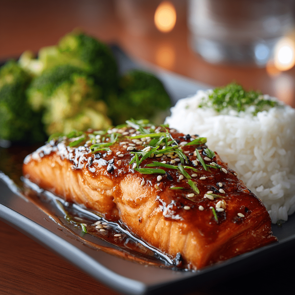 Honey Garlic Glazed Salmon Recipe
