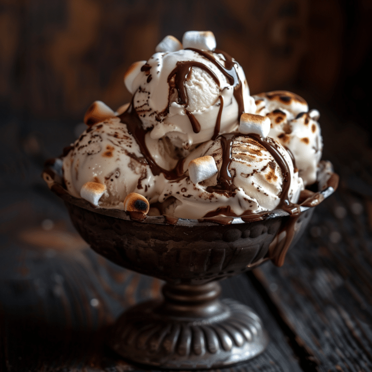 Chocolate Marshmallow Ice Cream Recipe