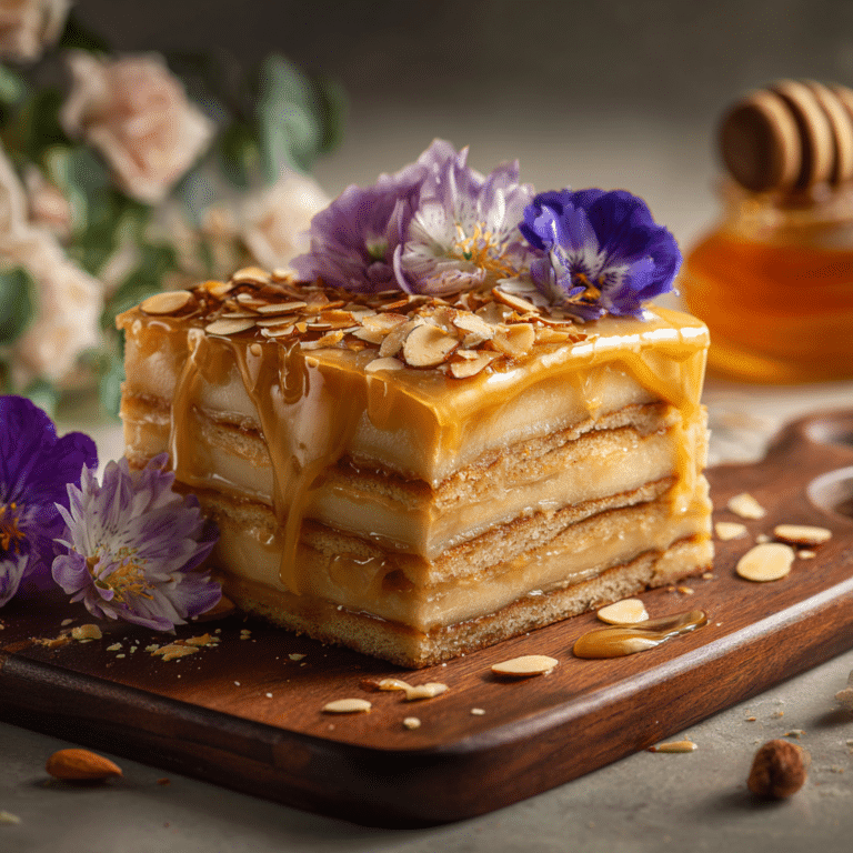 Honey Almond Celebration Cake Recipe