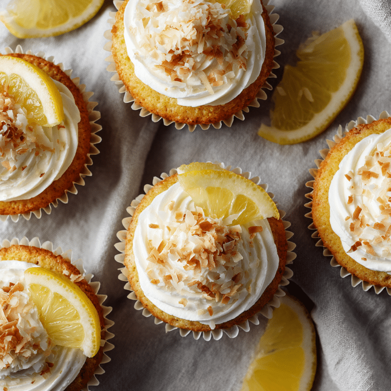 Lemon Coconut Cupcakes Recipe