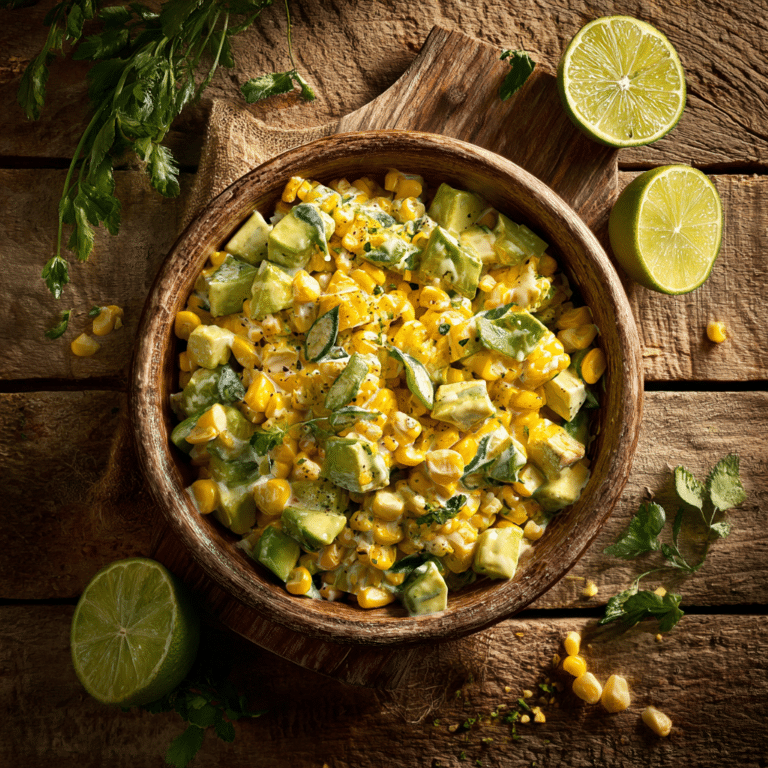 Creamy Corn Avocado Salad Recipe