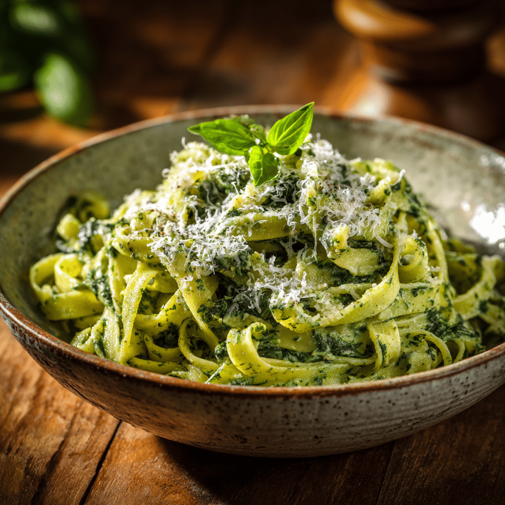 Creamy Spinach Pasta Recipe - Recipe Image