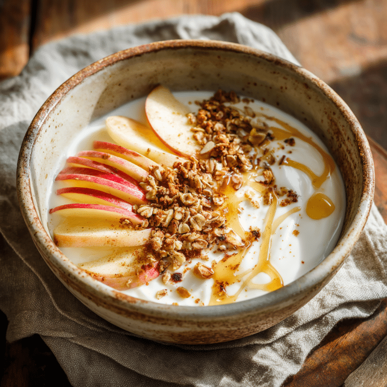 Vanilla Apple Yogurt Bowl Recipe