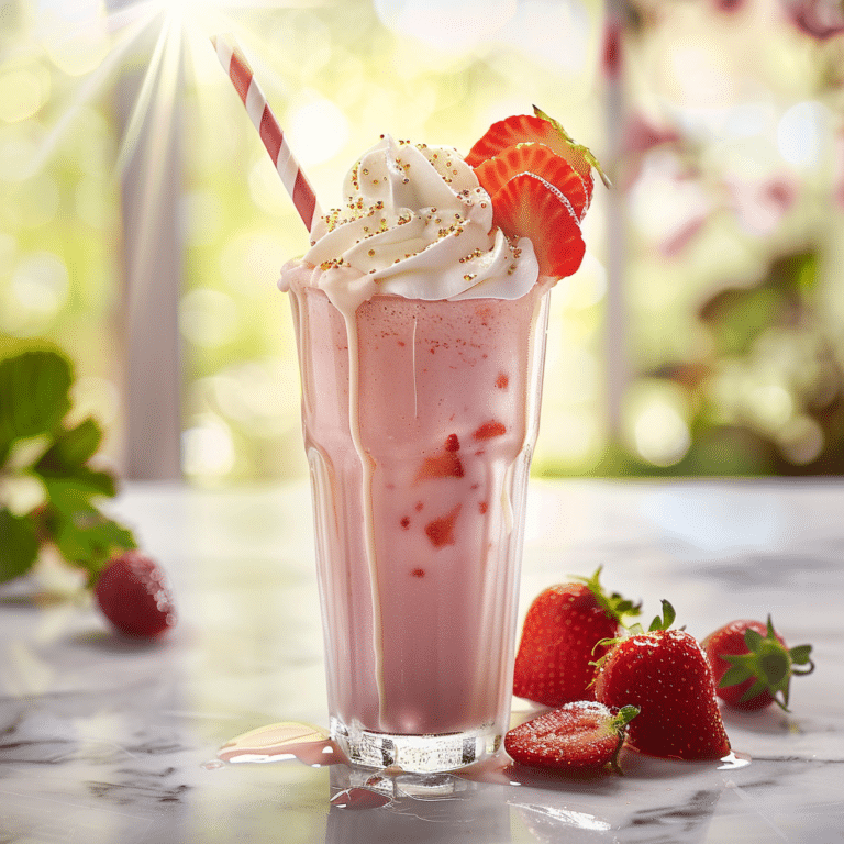 Strawberry Milk Drink Recipe