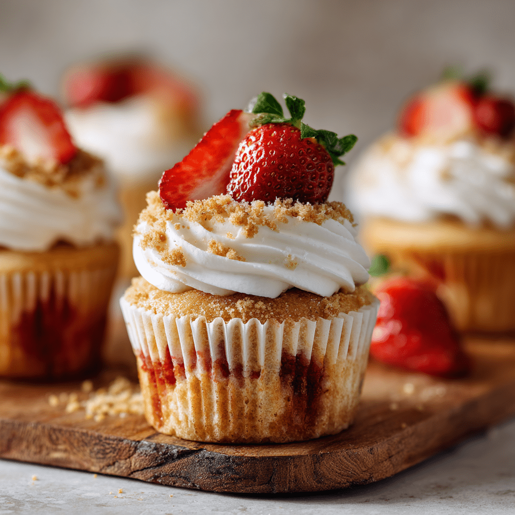 Strawberry Shortcake Cupcakes Recipe - Recipe Image