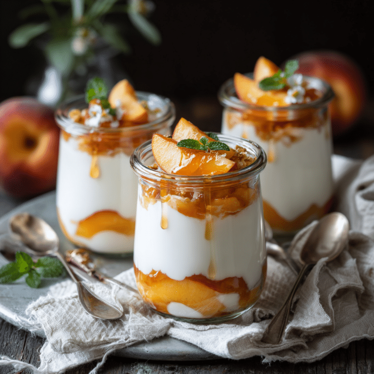 Peach Yogurt Cups Recipe