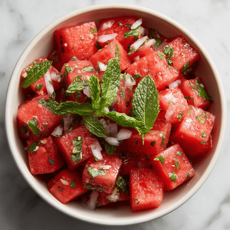Watermelon Mint Salad Recipe