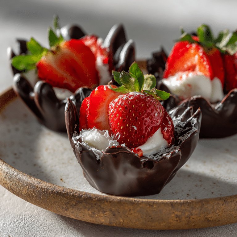 Chocolate Strawberry Cups Recipe