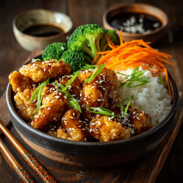 Honey Sesame Chicken Bowl Recipe