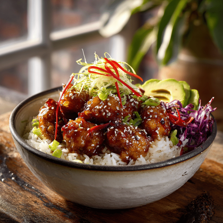 Honey Sesame Chicken Bowl Recipe