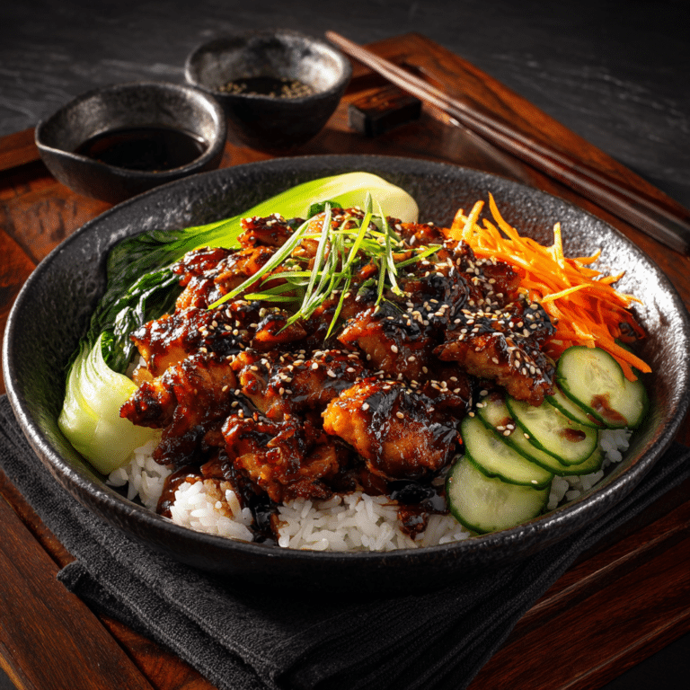 Garlic Soy Chicken Bowl Recipe