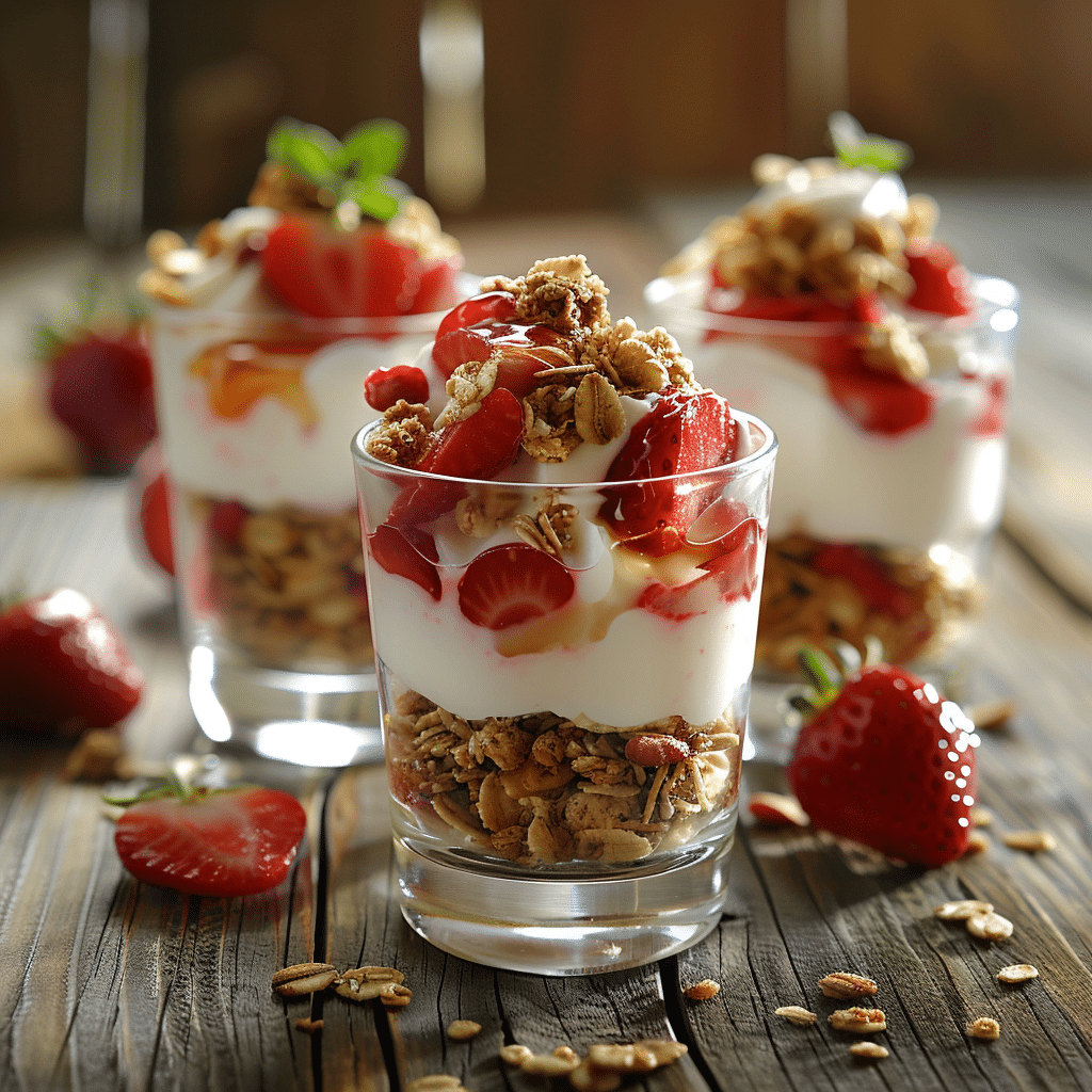 Strawberry Yogurt Cups Recipe - Recipe Image