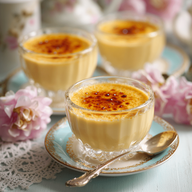 Vanilla Custard Cups Recipe