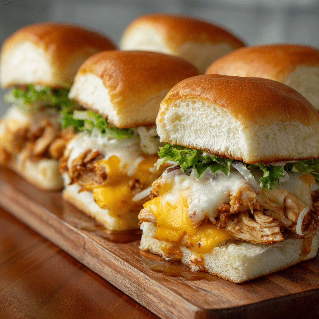 Chicken Cheese Sliders Recipe - Recipe Image