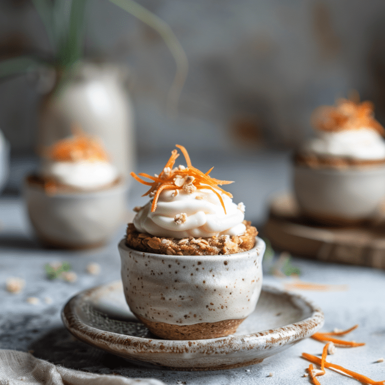 Carrot Cake Oat Cups: Healthy Mini Treats Recipe