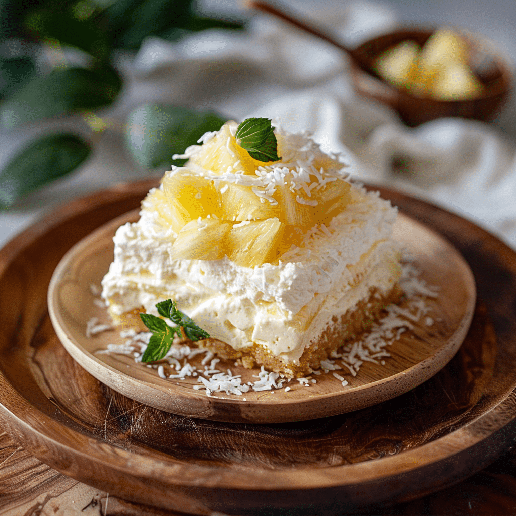 Coconut Pineapple Icebox Cake: No-Bake Indulgence Recipe