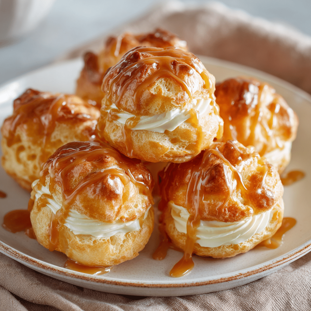Choux au Caramel Beurre Salé 🥐🍯 Recipe