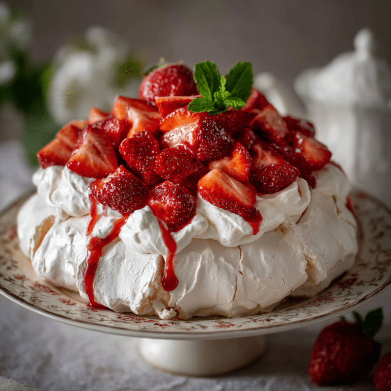 Pavlova à la Fraise Recipe