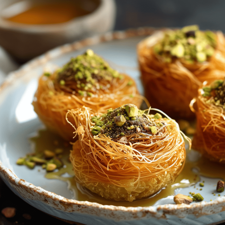 Pistachio Kunafa Cups Recipe