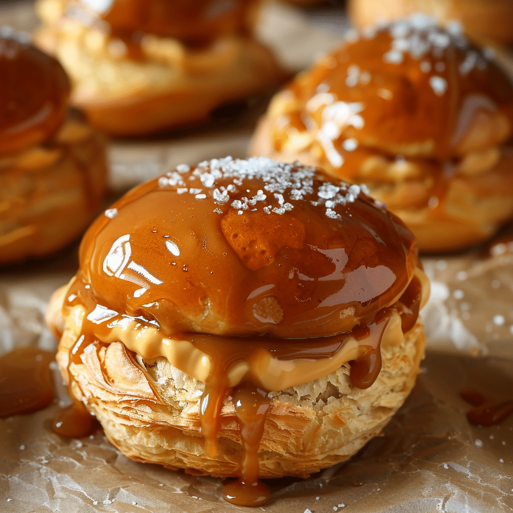 Salted Caramel Choux Buns Recipe