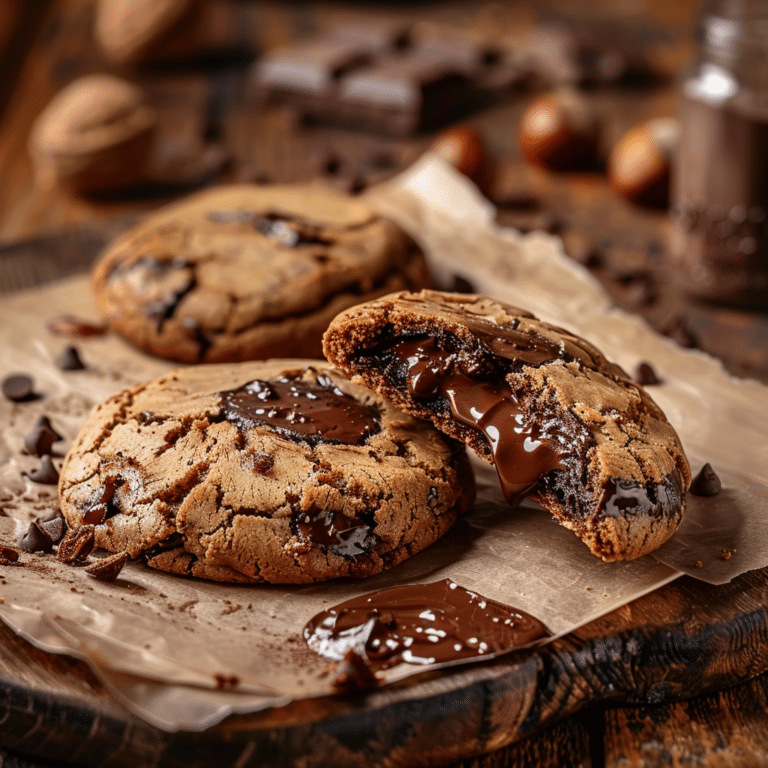 Chocolate Hazelnut Lava Cookies Recipe