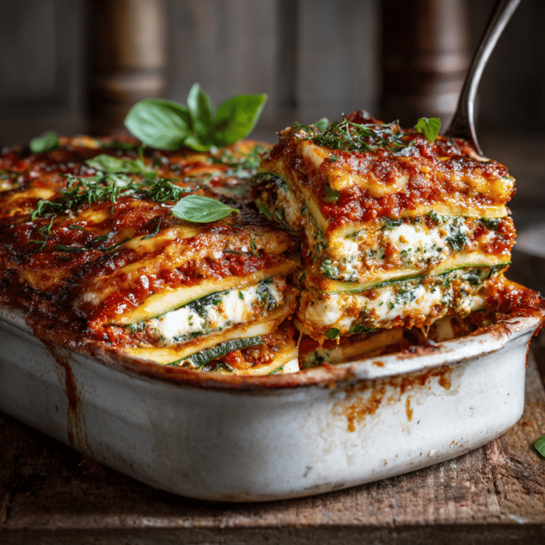 Baked Zucchini Lasagna Recipe