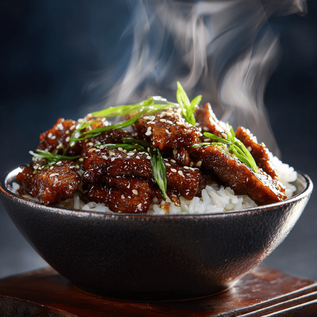 Spicy Honey Garlic Beef Recipe - Recipe Image