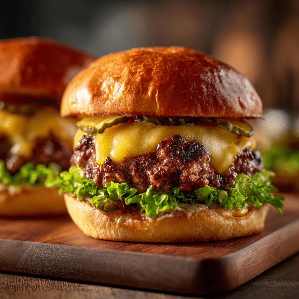 Crispy Beef Smash Burgers Recipe - Recipe Image