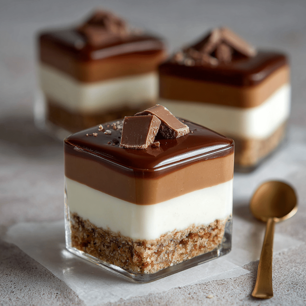 No-Bake Kinder Cheesecake Cups Recipe - Recipe Image