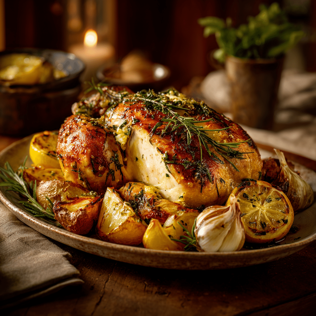 Lemon Herb Roasted Chicken Recipe - Recipe Image
