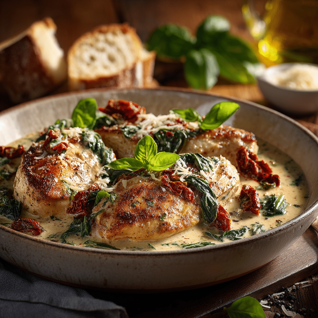 Creamy Tuscan Chicken Recipe - Recipe Image