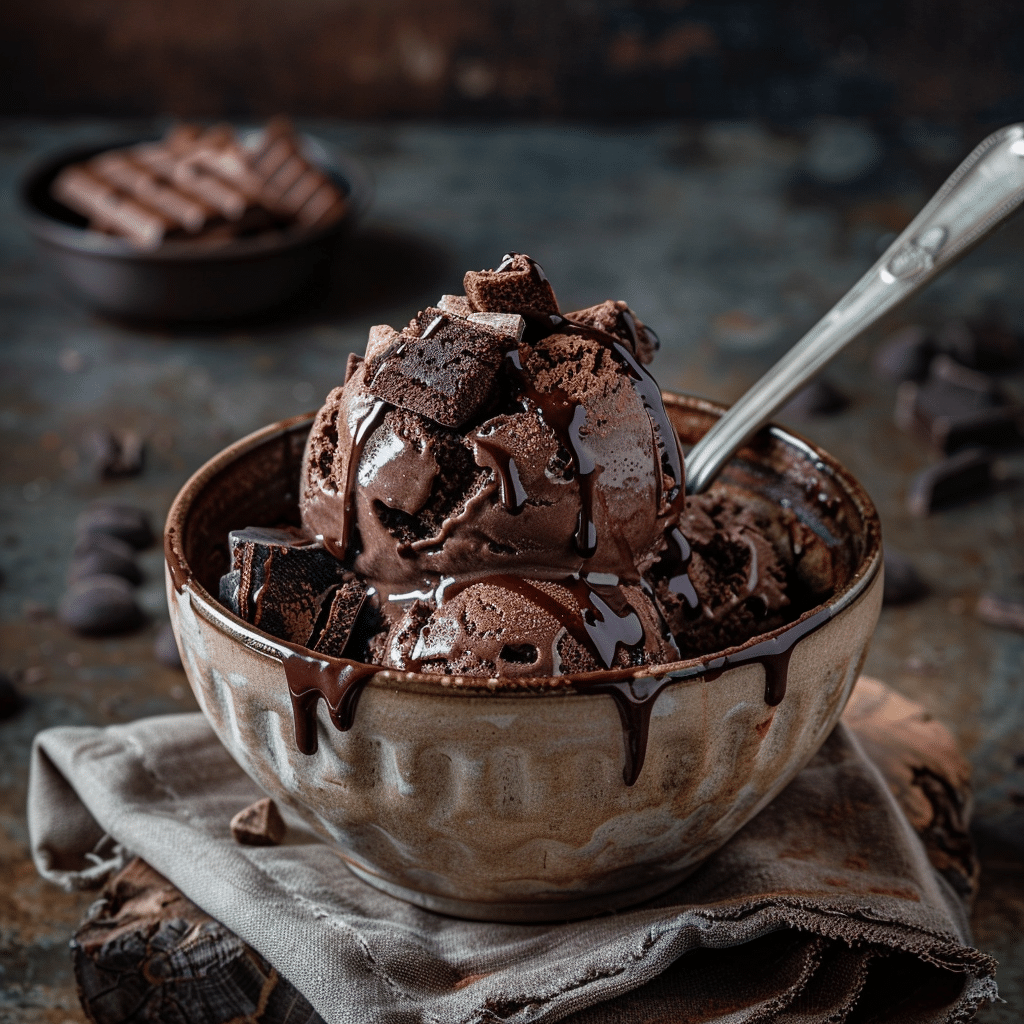 Brownie Chocolate Ice Cream Recipe - Recipe Image