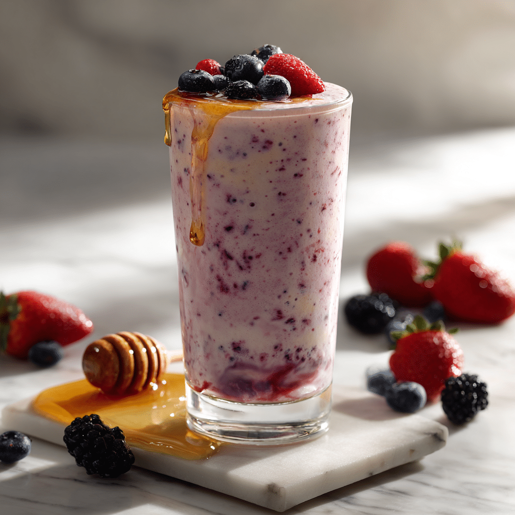 Berry Yogurt Smoothie Recipe - Recipe Image