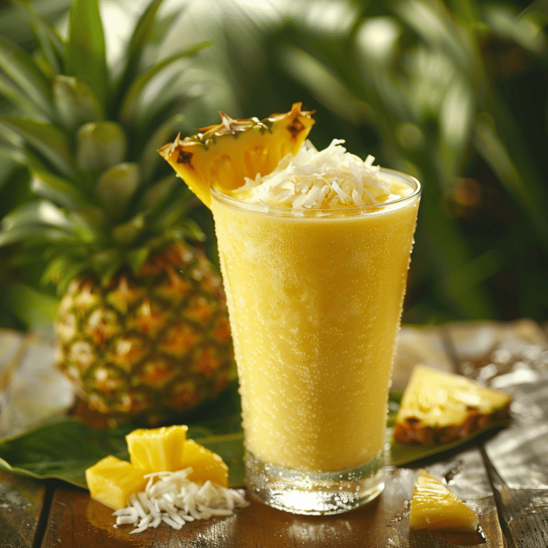 Tropical Pineapple Smoothie Recipe