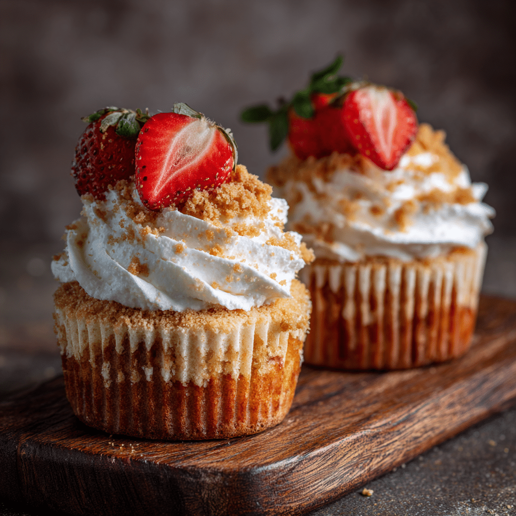 Strawberry Shortcake Cupcakes Recipe - Recipe Image