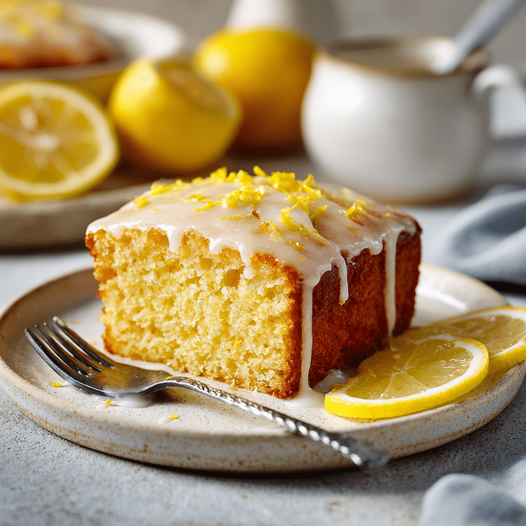 Lemon Drizzle Cake Recipe - Recipe Image