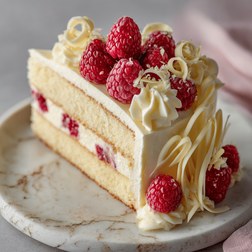 White Chocolate Raspberry Cake Recipe - Recipe Image