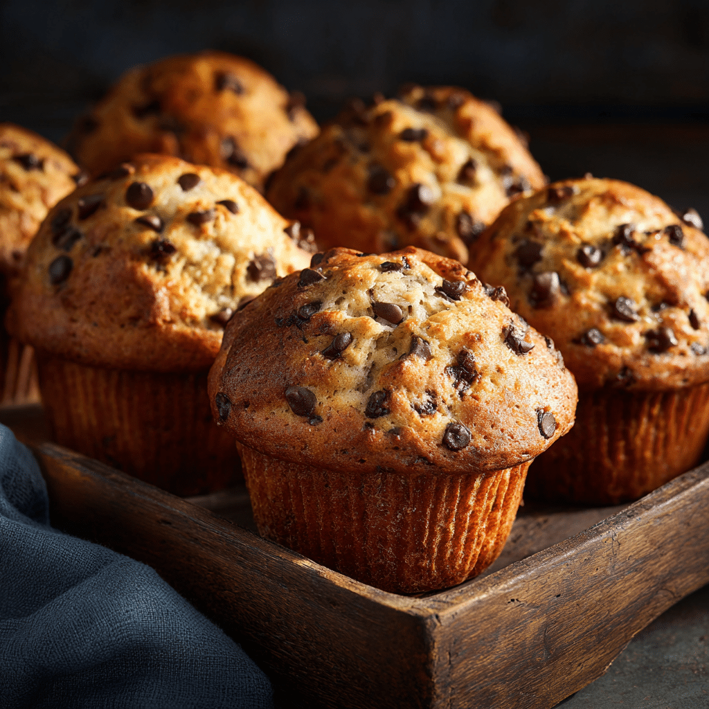 Banana Chocolate Chip Muffins Recipe - Recipe Image
