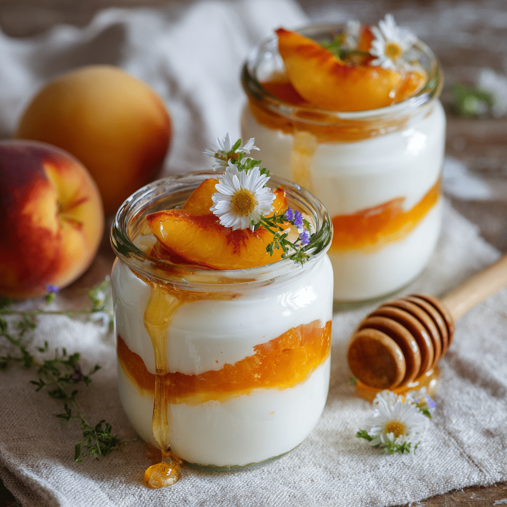 Peach Yogurt Cups Recipe - Recipe Image