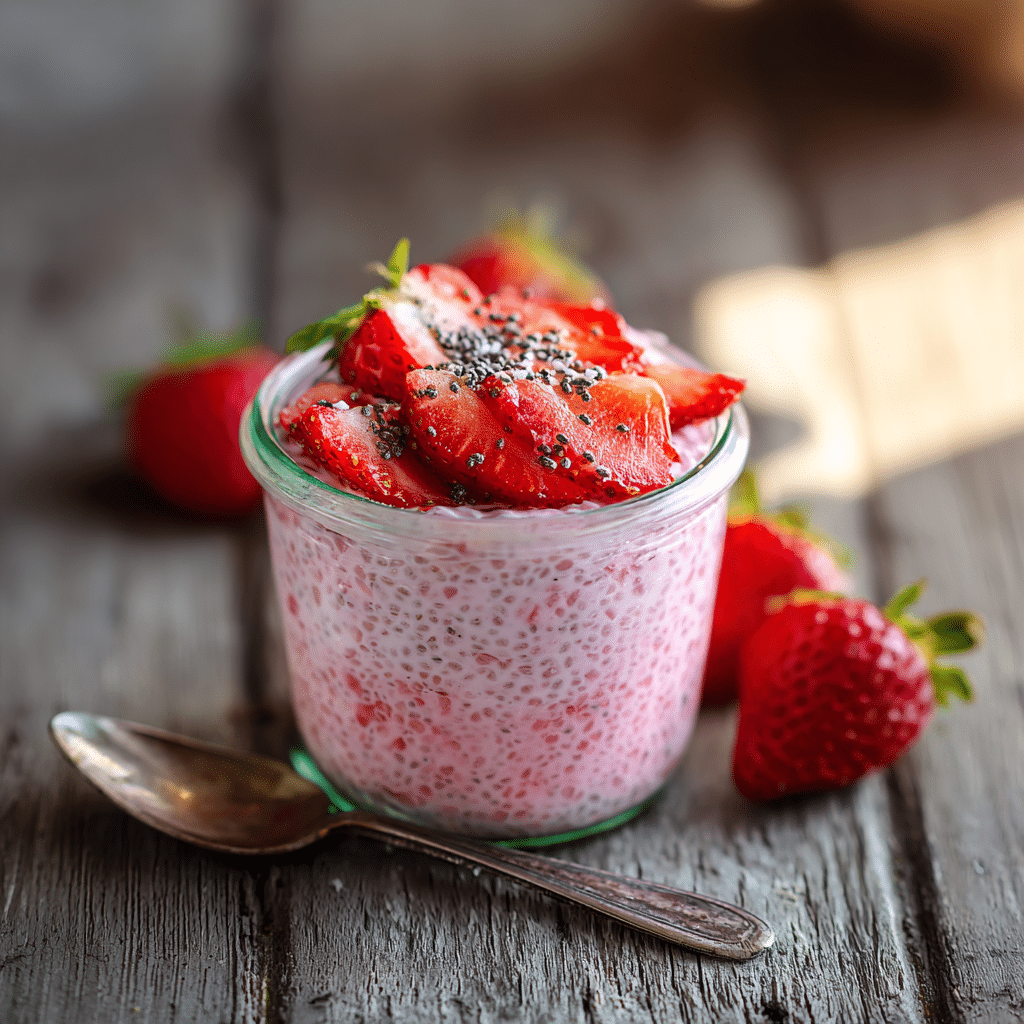 Strawberry Chia Pudding Recipe - Recipe Image
