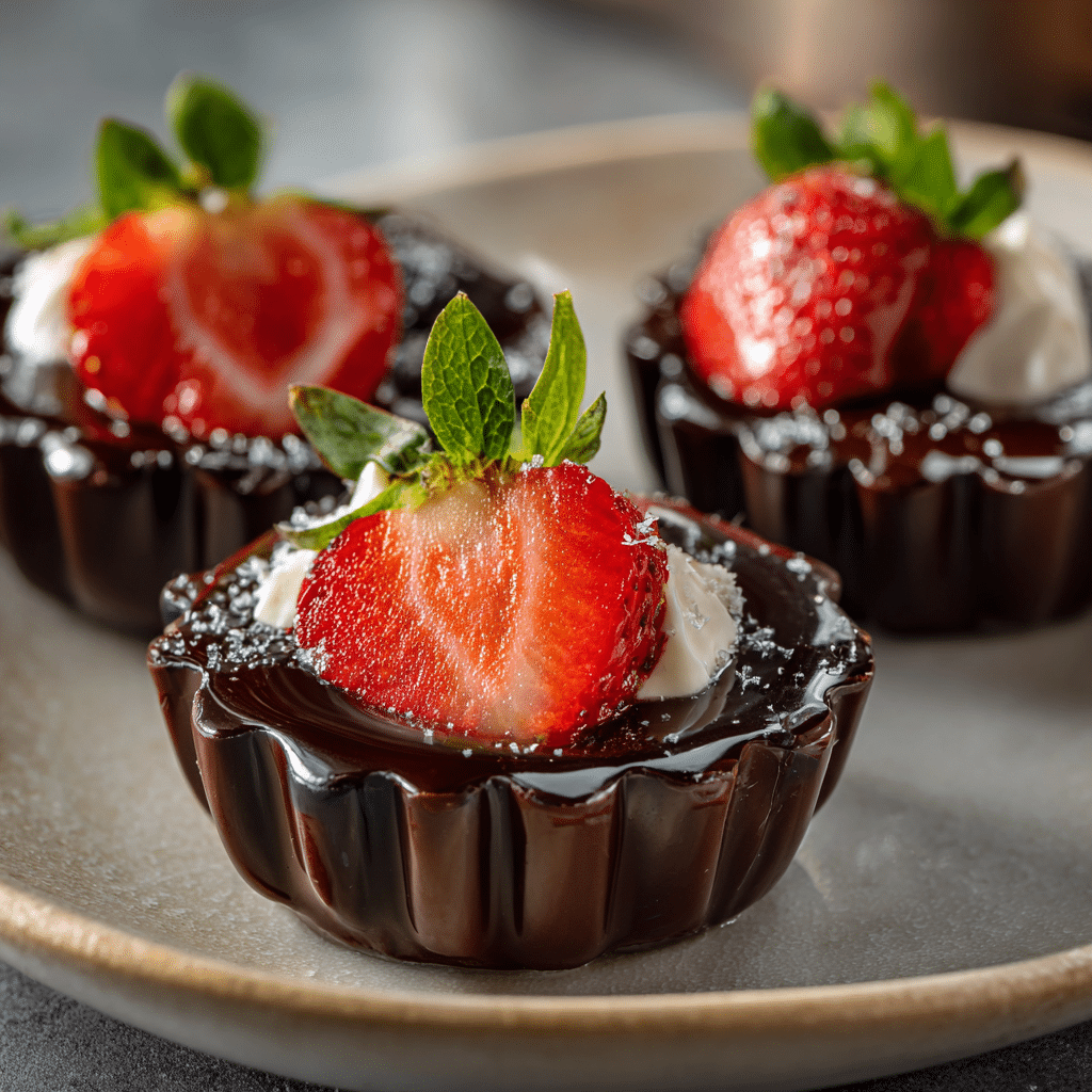 Chocolate Strawberry Cups Recipe - Recipe Image
