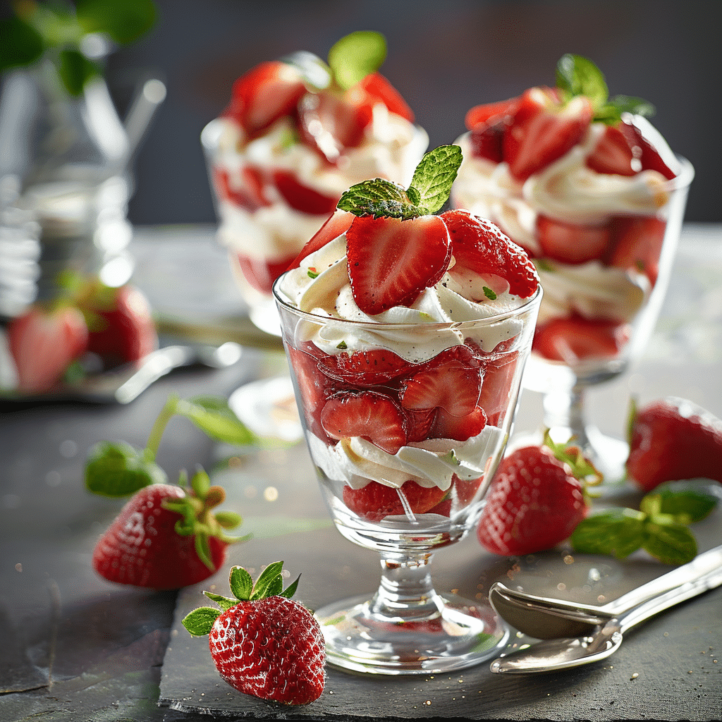 Strawberry Cream Dessert Recipe - Recipe Image
