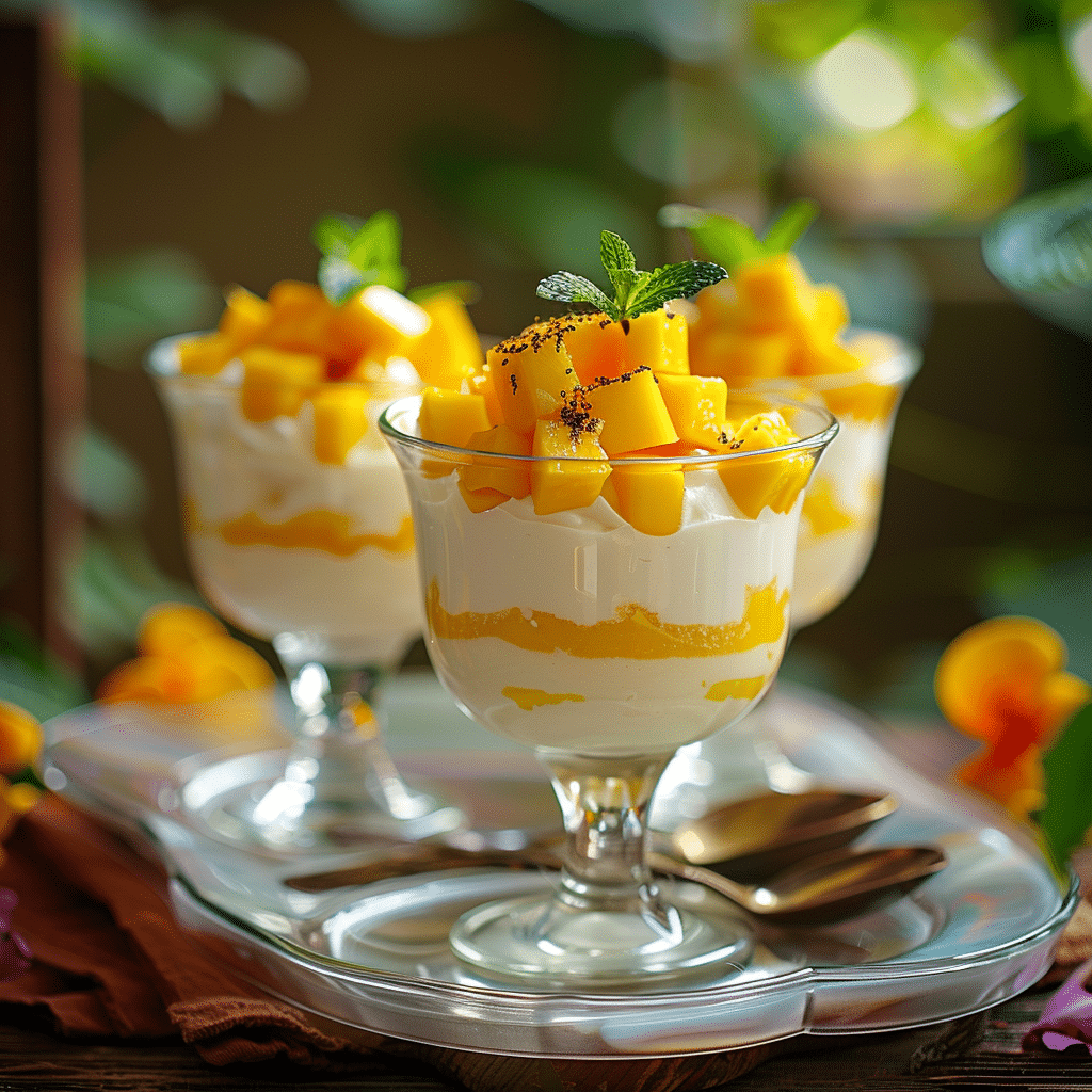 Mango Yogurt Dessert Recipe - Recipe Image
