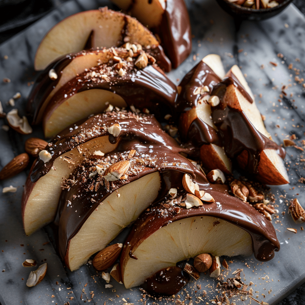 Chocolate Apple Slices Recipe - Recipe Image