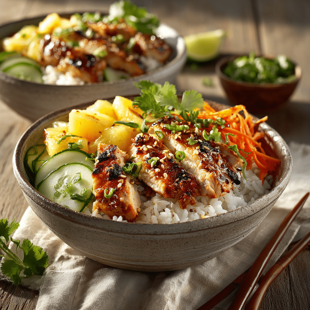 Pineapple Chicken Bowl Recipe - Recipe Image