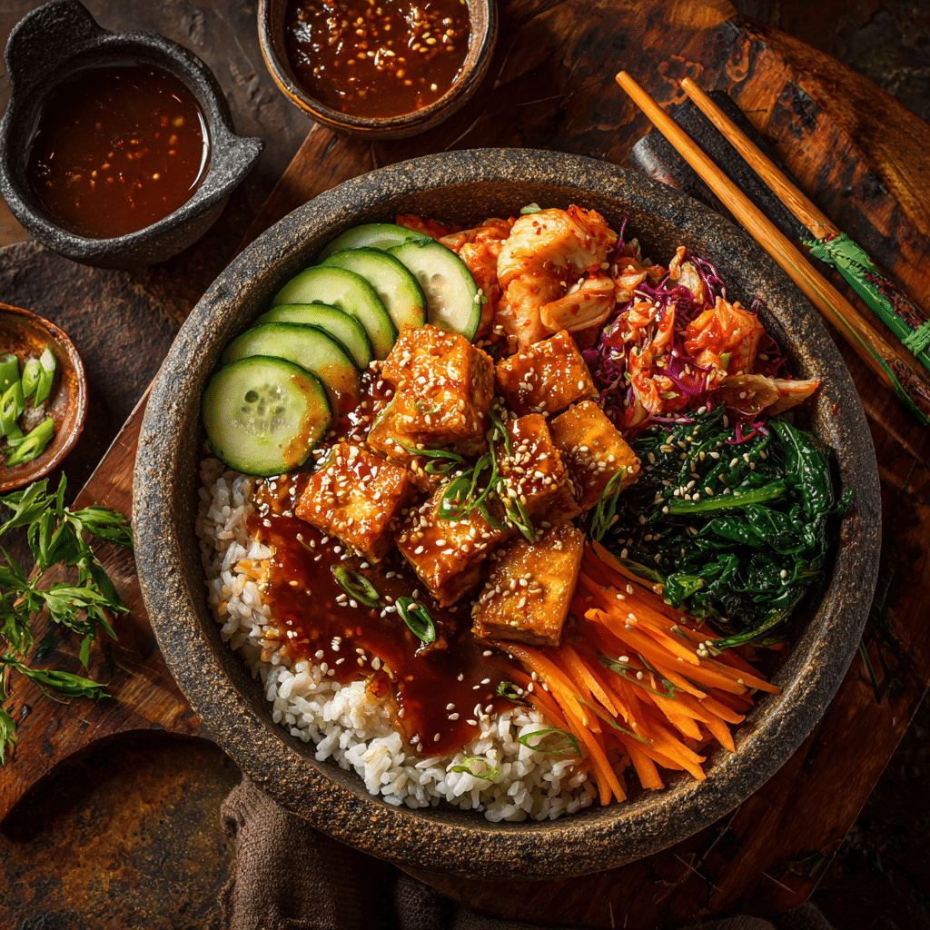 Spicy Korean Tofu Bowl Recipe - Recipe Image