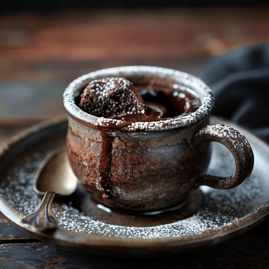 Chocolate Lava Mug Cake Recipe - Recipe Image