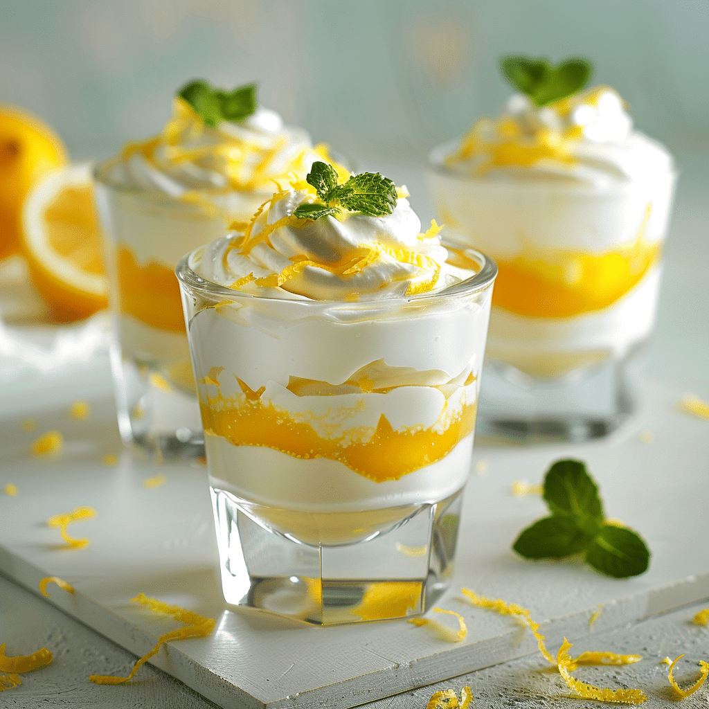 Lemon Yogurt Dessert Cups Recipe - Recipe Image