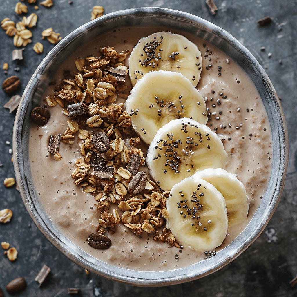 Coffee Banana Smoothie Bowl Recipe - Recipe Image